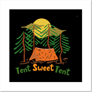 Sweet camping tent Posters and Art